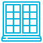 Icono de ventanas aislantes